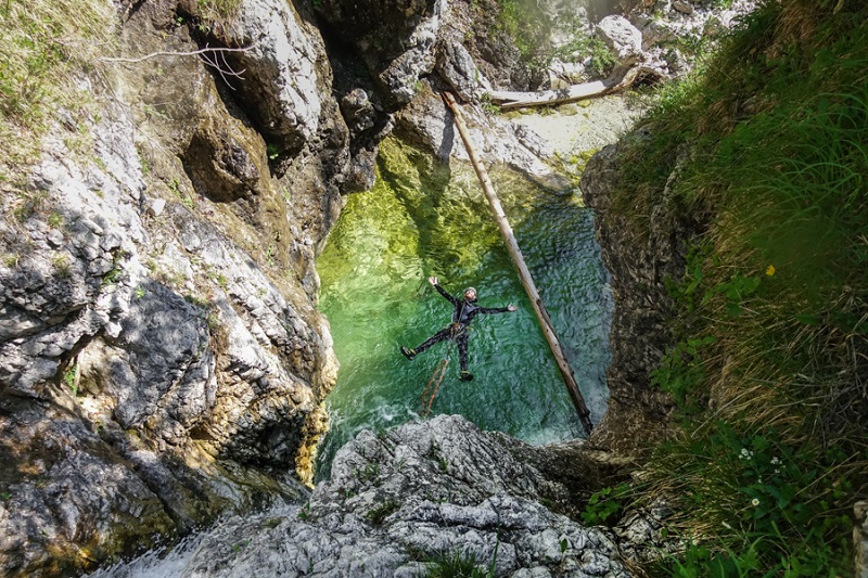 How about something different, how about canyoning in Slovenia