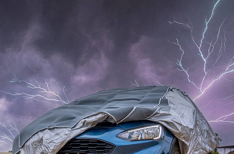 car hail sheet if a storm suddenly strikes.